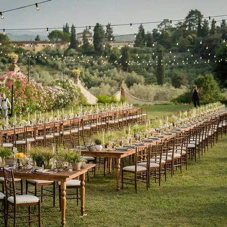 Villa Medicea di Lilliano Table Setup